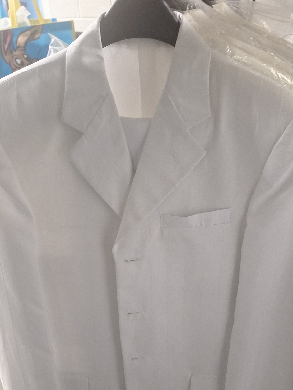 Boys Light Gray Single-Breasted Blazer